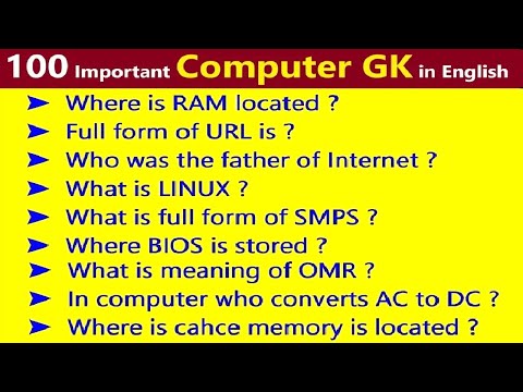 100 Computer GK Questions and Answers | Computer GK General Knowledge |  Computer Trivia | PART- 3