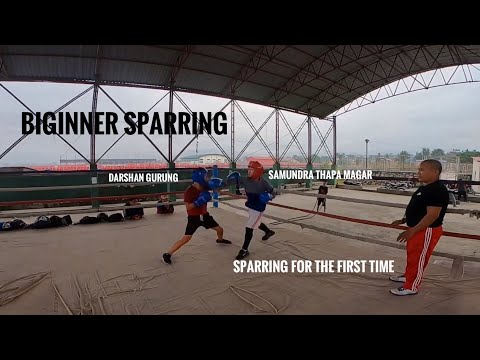 Samundra Thapa Magar Vs Darshan Gurung | BIGINNER Sparring| Samundra 1st sparring | Sparring Session