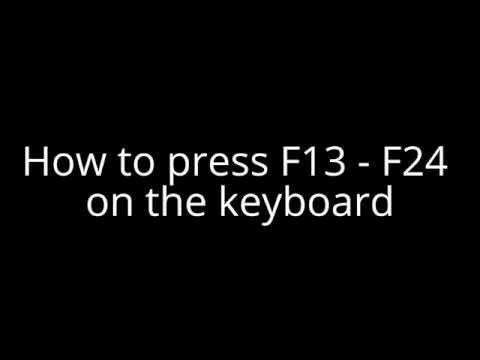 Wideo: Gdzie jest f24 na klawiaturze?