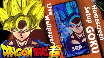 Goku SSGSS / SSJ Live Wallpaper + Homescreen setup - Customize LIKE A PRO - EP76 - Dragonball Super