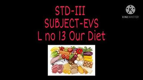 Std: III: EVS: Chp 13: Our Diet