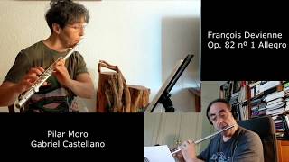 Flute duet Devienne Op  82 nº1 Allegro 720