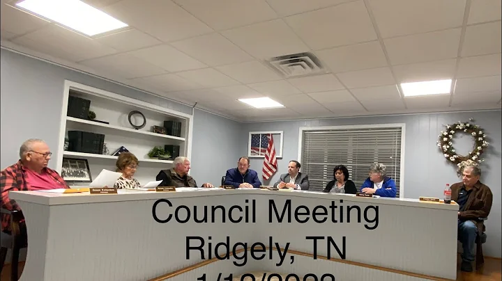 Ridgely, TN - Council Meeting - 1/12/2023