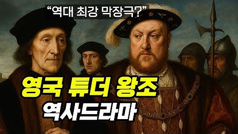 [영국 튜더 왕조 1부 역사 드라마 풀 종합본] : 역대 최강의 막장극이라고? 장미전쟁과 헨리 8세 (세계역사, 유럽역사, 영국역사, 튜더왕조) 헨리 7세
