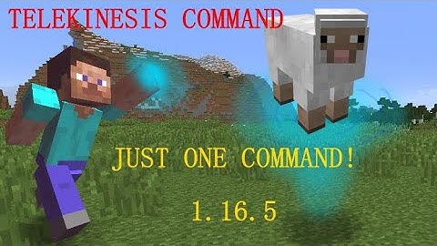One Line Minecraft Telekinesis Command in just 2 minutes | Java Edition 1.14 - 1.17