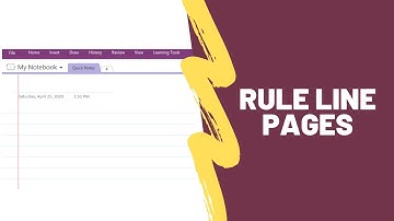 Create New OneNote Pages with Rule Lines