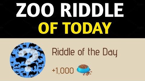 Riddle Of The Day Zoo 12 January | Zoo Riddle Of The Day | Riddle Of The Day Zoo Airdrop