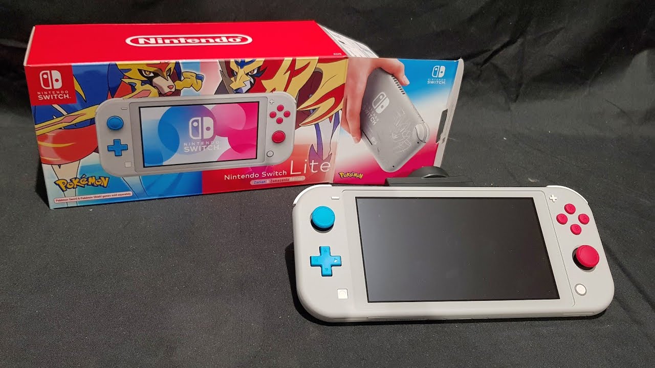 Unboxing: Nintendo Switch Lite Zacian and Zamazenta Edition - YouTube