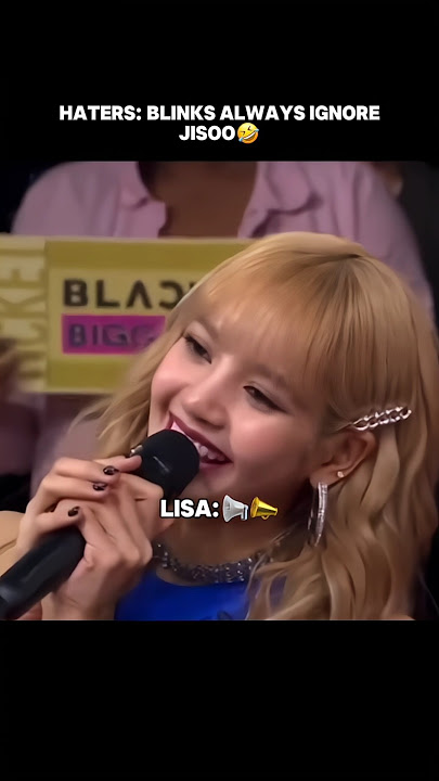 Jisoo is never ignored by blinks😝 #blackpink #jisoo #shorts
