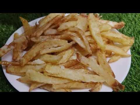 Namkeen aloo ke fries I नमकीन आलू फ्राइज़ potato chips I bac