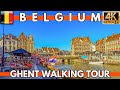 GHENT BELGIUM 2023 WALKING TOUR AROUND CITY CENTER | 4K UHD 60FPS