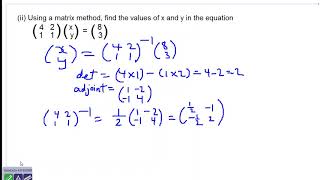 solving matrix equations