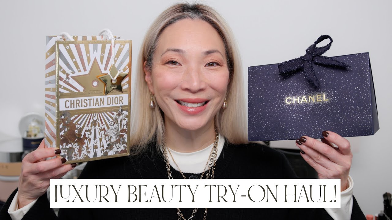 LUXURY BEAUTY TRY-ON HAUL! Chanel | Dior | Chantecaille - YouTube