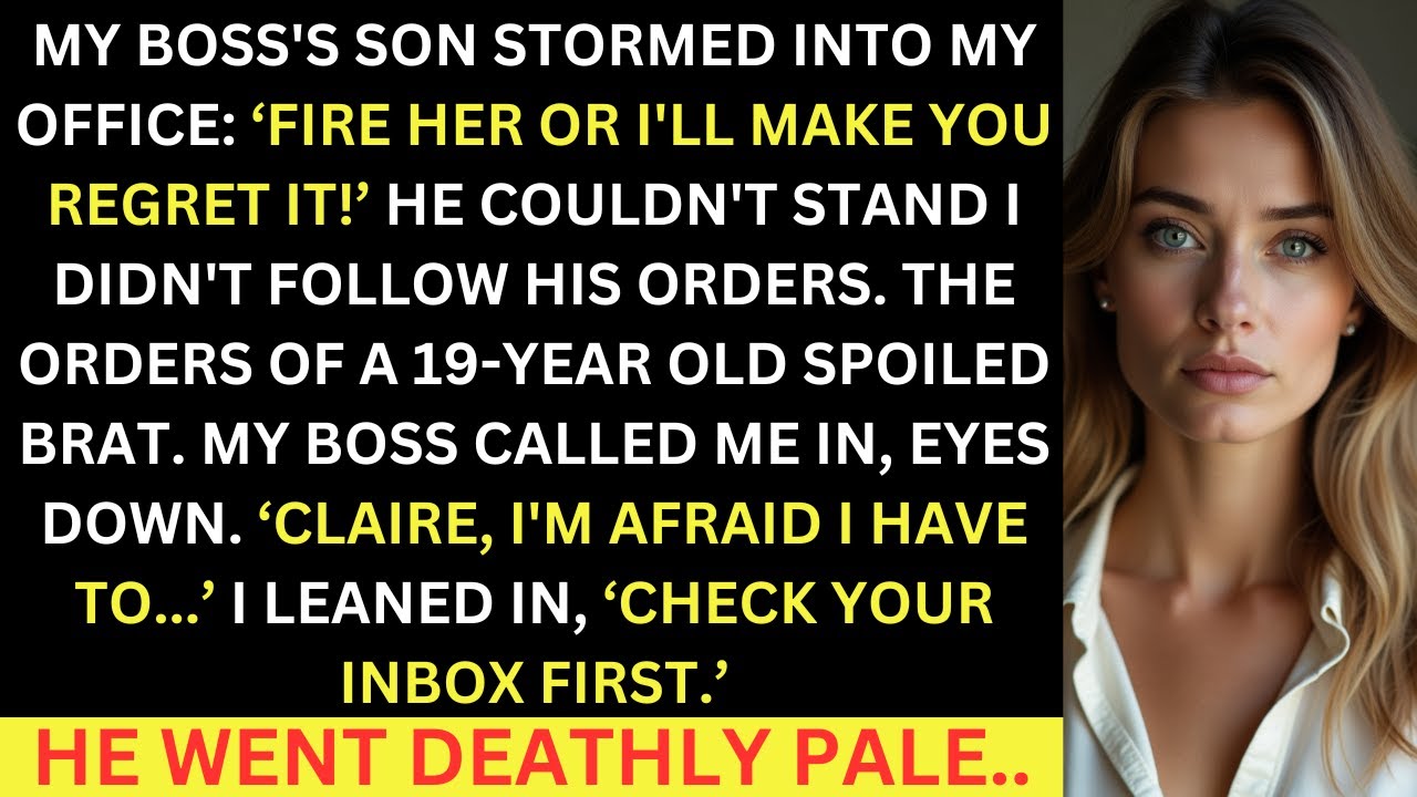 My Boss's Arrogant Son Made Sure I Got Fired, But I Was Prepared, Revenge Was Sweet...