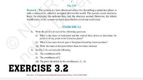 NCERT - Class 9th | Mathematics- Coordinate Geometry | Detailed Solution | Exercise 3.2 |  Krish