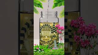 Magical Bottle Filling with Holy Place Reflection | Beautiful Islamic Short Video #shorts