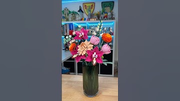 Building a STUNNING Flower Bouquet out of LEGO! #lego #legoflowers #10342 #legoreview #rlfm