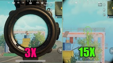 HOW TO USE 3x SCOPE TO 15x SCOPE | PUBG MOBILE 15x SCOPE SECRET TRICK