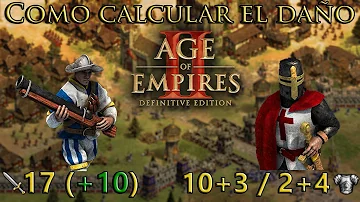 ¿Cómo funciona el daño en aoe2?