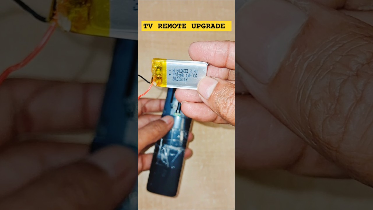 How to Upgrade TV Remote | TV Remote Without Dry Cells | Rechargeable TV Remote 