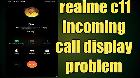 realme c11 incoming call display problem | realme c11 black screen problem