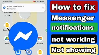How to fix messenger notification not working problem 2025 | messenger notification not showing