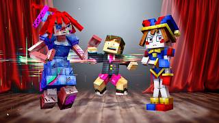 RAGATHA E POMNI COM GLITCH ME ATACARAM NO MINECRAFT !! AMAZING DIGITAL CIRCUS