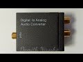 How to use Digital to Analog Audio Converter