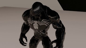 Venom 3D Animation - Venom White Spyder Symbol - Short Blender Animation