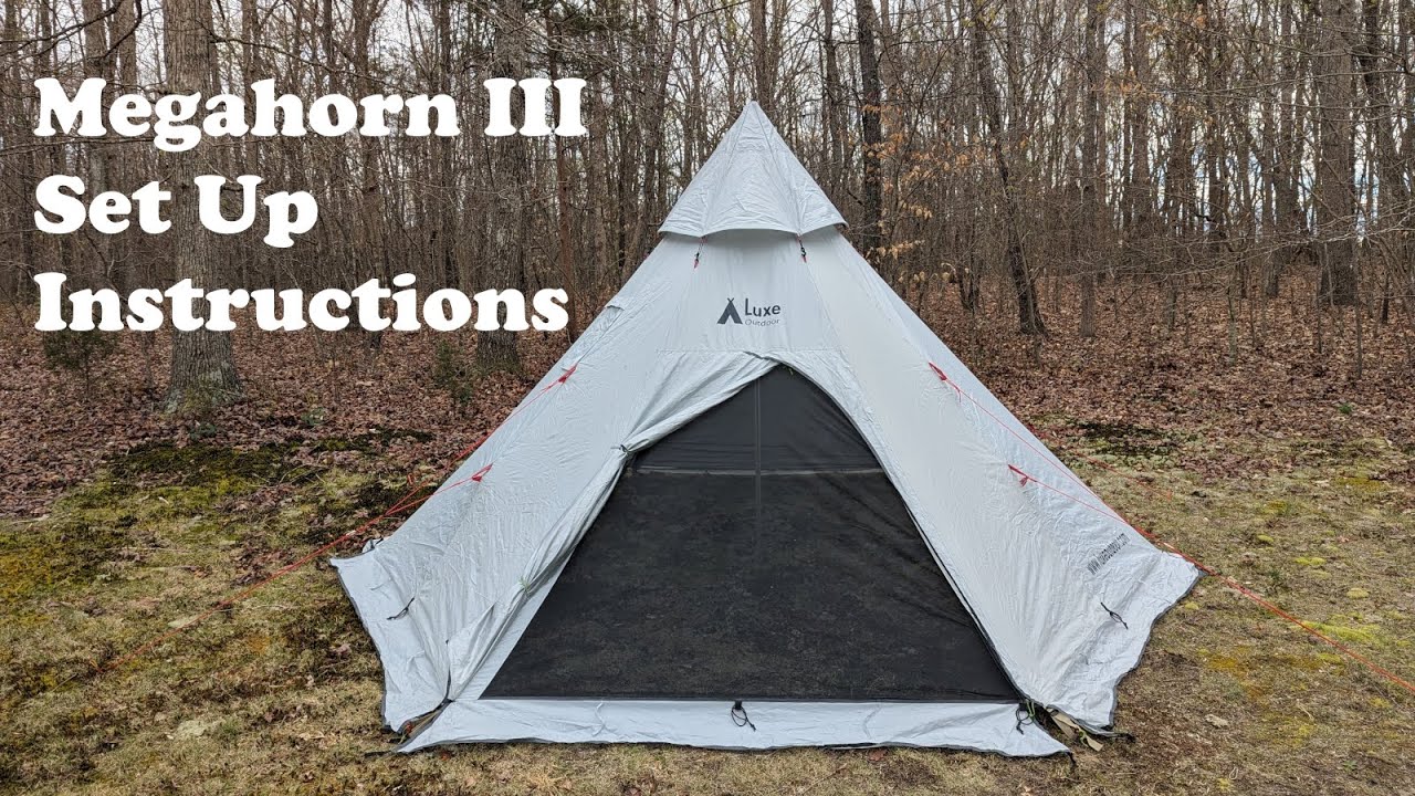 Megahorn III Hot Tent Setup - YouTube