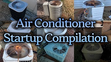 Air Conditioner Startup Compilation - 20 Startups