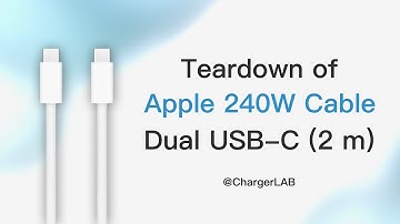 Limited to USB2.0? | Teardown of Apple 240W USB-C Charge Cable (2 m) ​​​​​​​