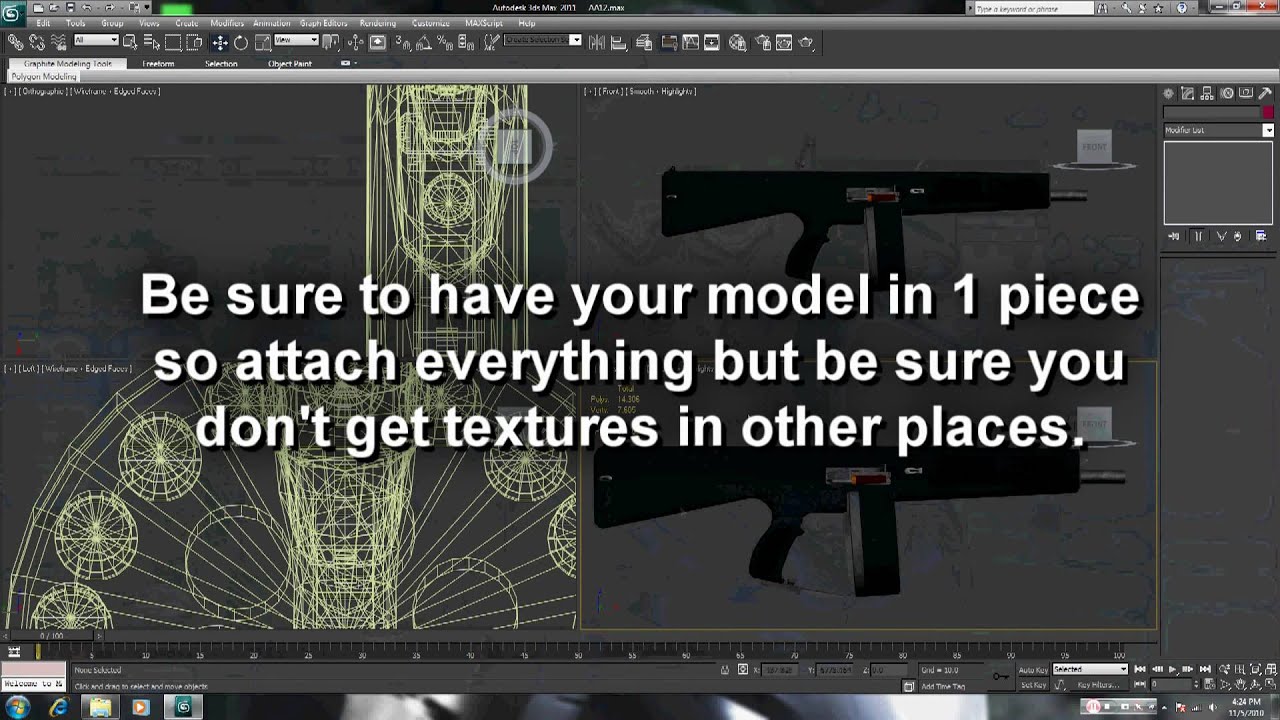 How to convert weapons from 3DS MAX to Zmodeler to GTA IV