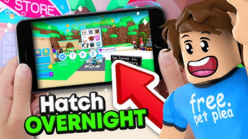 How To HATCH EGGS OVERNIGHT With Mobile And Tablet In BubbleGum Simulator (Roblox)