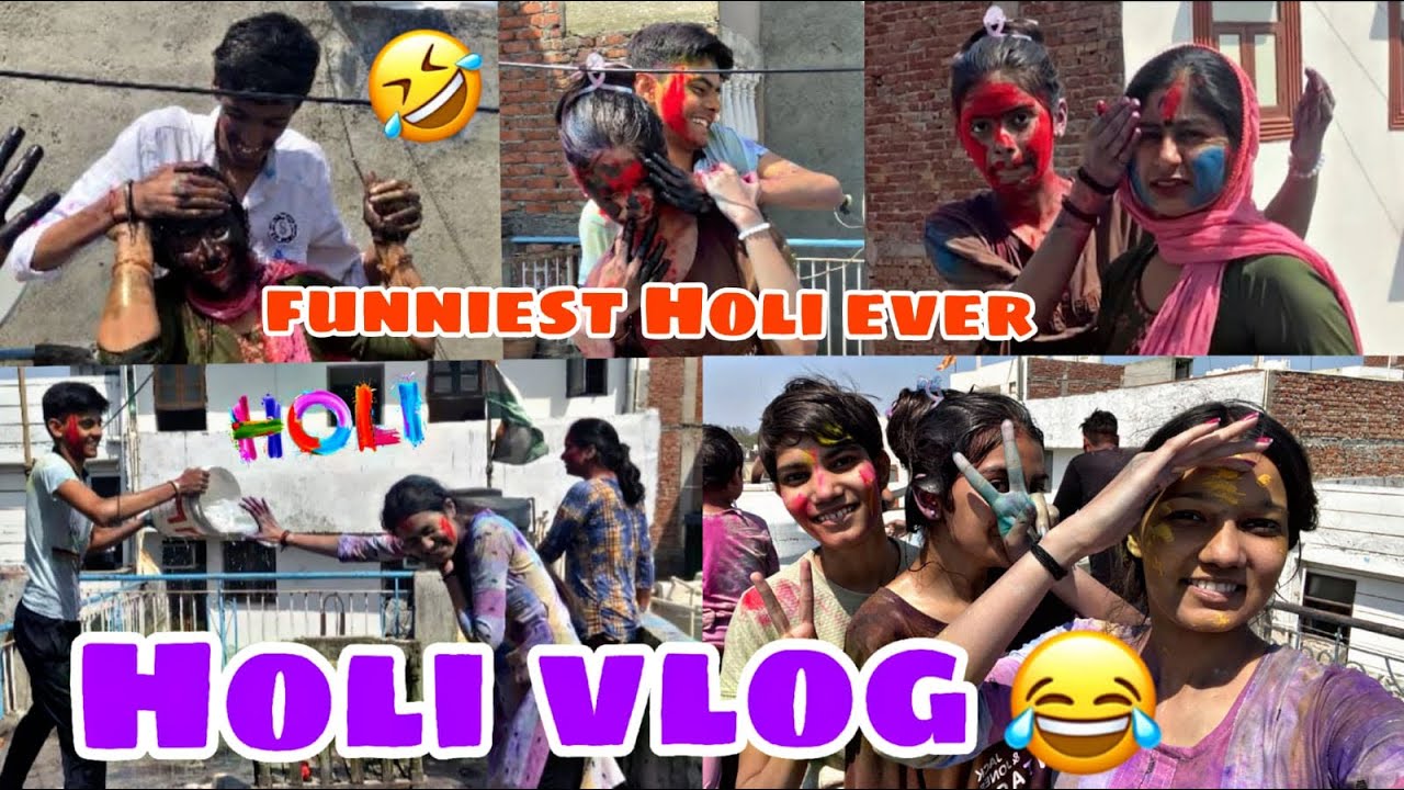 Holi 2024 🤣 bhabhi ko bhoot bna dia 🫣 funniest holi ever 😂 @KASANA' SISTERS VLOGS #holi #vlog