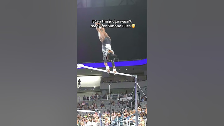 Hard not to be impressed when watching the GOAT🐐😳 #gymanstics #simonebiles #judge #reaction #bars