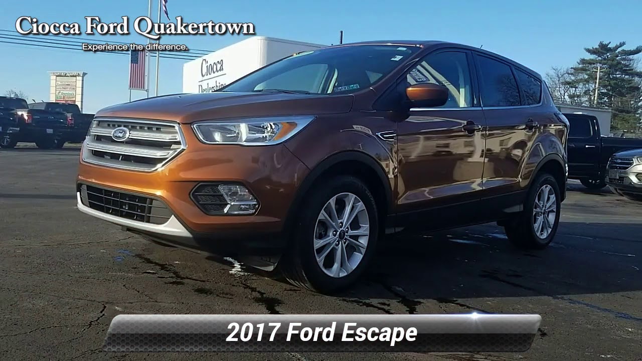 Certified 2017 Ford Escape SE, Quakertown, PA 20176834 YouTube
