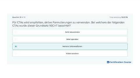 Für CTAs wird empfohlen, aktive Formulierungen zu verwenden. Bei welchem der folgenden CTAs wurde di