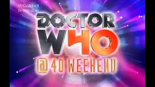 Doctor Who @ 40  UK Gold - Complete Weekend Inserts