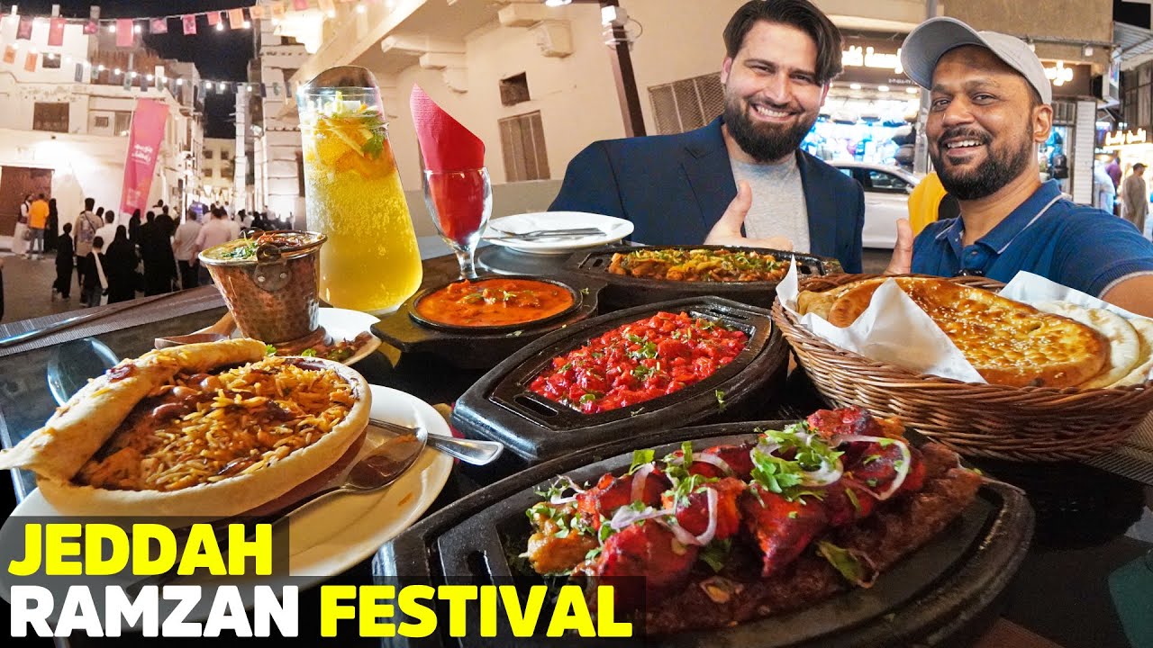 Ramadan Festival in Old Jeddah Sehri Iftari at Al Jadeed Restaurant, Al Balad Ramzan Street