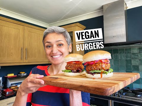 Ultimate Potato burgers  Vegan burgers  Vegetarian  Cook with me  withme  Food with Chetna