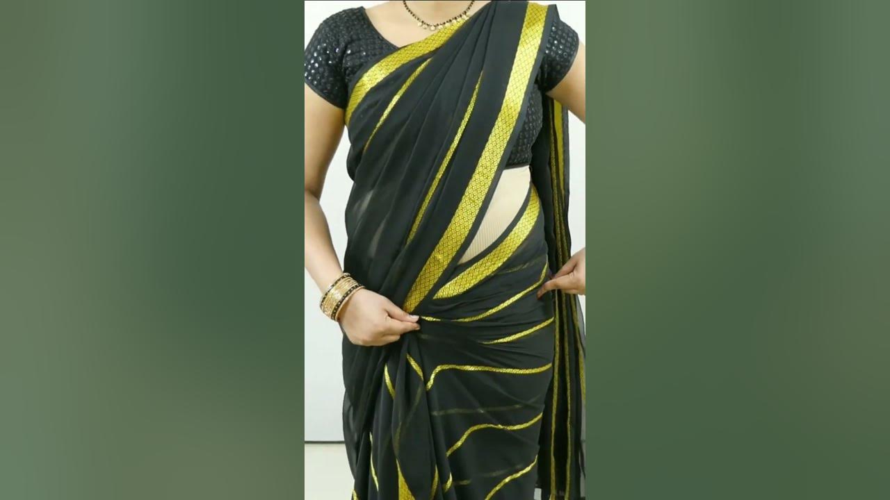 Saree draping tutorial step by step for beginners Sari pehne ka aasan tarika New saree wear