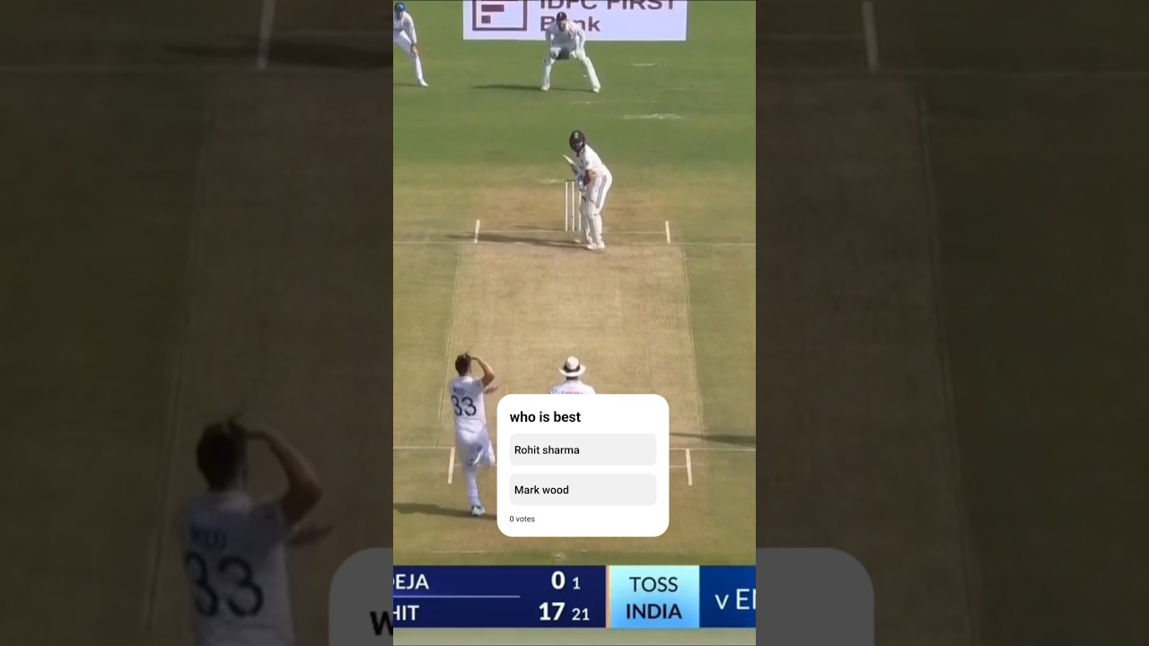 Rohit sharma vs Mark wood || Fire vs fire