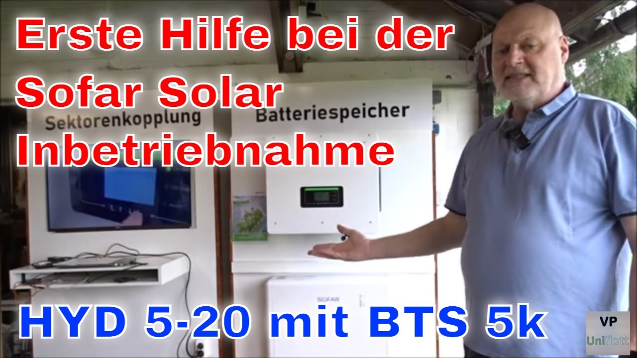 Erste-Hilfe zur Inbetriebnahme von  Sofar Solar HYD Wechselrichter