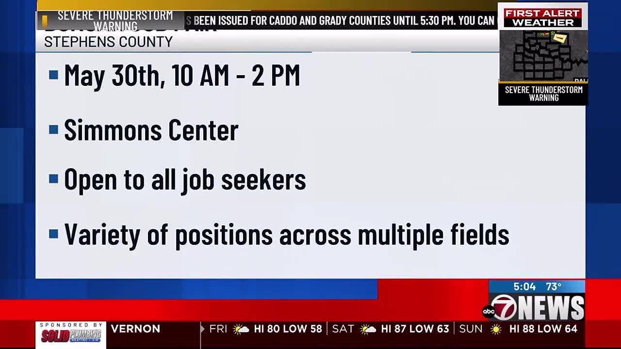 Duncan Area Job Fair looks to bring potential employers, employees to Simmons Center