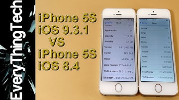 iPhone 5S iOS 9.3.1 VS iPhone 5S iOS 8.4