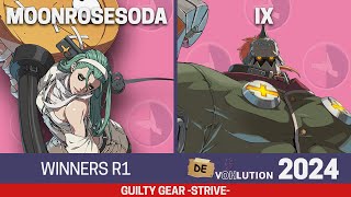 DevOHlution 2024 GGST Winners R1 - MoonroseSoda (A.B.A) vs IX (Potemkin)