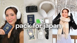 pack with me for Hokkaido, Japan 🇯🇵 travel essentials + tips | what’s in my suitcase + carry-on