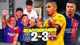 REACCIONANDO al PSG 2-3 FC BARCELONA *¿Dónde está Mbappé?*