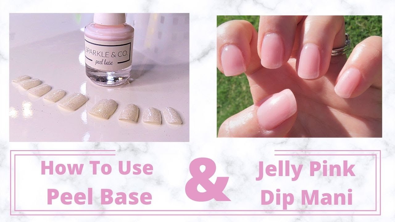 How To Use Peel Base Under Dip Sparkle and Co Peel Base YouTube